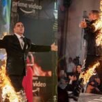 खुद को आग लगाकर अक्षय कुमार ने किया खतरनाक रैंप वॉक…Video Viral