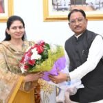 मुख्यमंत्री से केंद्रीय राज्य मंत्री सुश्री रक्षा खडसे की सौजन्य मुलाकात, खेल प्रतिभाओं को राष्ट्रीय मंच देने पर जोर