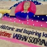 ऐतिहासिक पारी के बाद सूर्यवंशी को मिला अनोखा सम्मान, सुदर्शन पटनायक ने पुरी समुद्र तट बनाई सैंड आर्ट