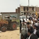 उन्नाव में साधु हत्याकांड मामले में प्रशासन का एक्शन, हत्या स्थल के पास बने कथित अवैध निर्माण पर चला बुलडोजर