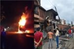 CG : आधी रात घर में घुसा मौत का ट्रेलर, बिजली खंभा तोड़ा और फिर लगी भीषण आग