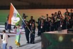 एशियन गेम्स की ओपनिंग सेरेमनी, मनु भाकर और पवन सहरावत ने थामा तिरंगा