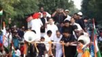 राहुल गांधी के ट्रक पर अखिलेश-तेजस्वी भी सवार, सुप्रीम कोर्ट मार्च में जनसैलाब